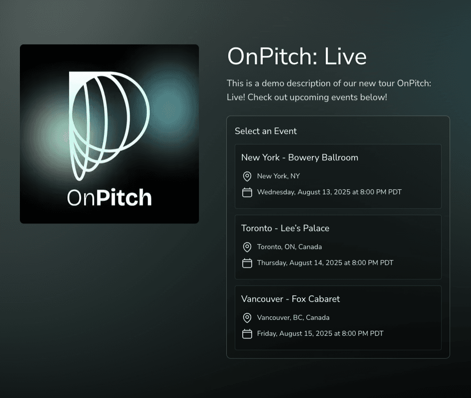 OnPitch screenshot